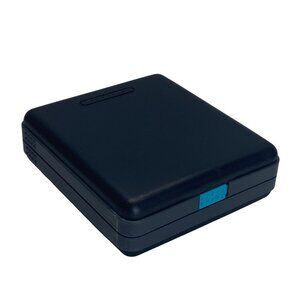 LaserLine Portable CD/DVD Storage Case Holds 12 Discs Black Plastic Media Box